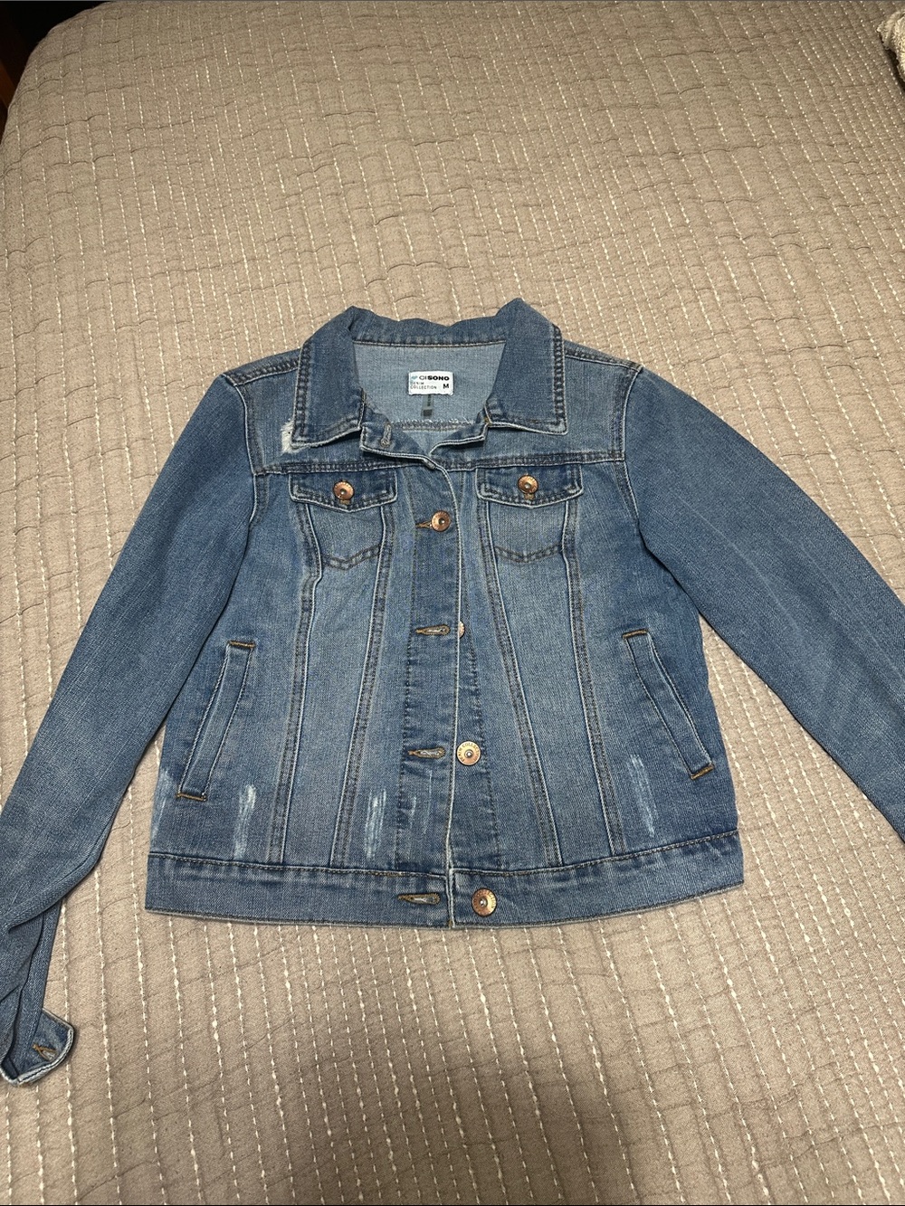 Classic Blue Denim Jacket - Women's Lightweight Jean Coat